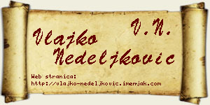 Vlajko Nedeljković vizit kartica